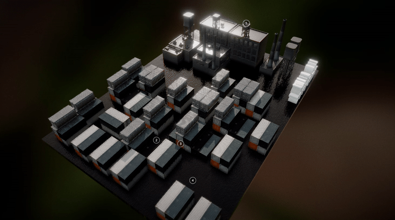 Sionna ray tracing over a shipyard-scale wireless scene