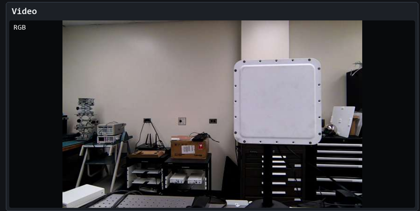 RGB video mode output from the smart robot car dashboard